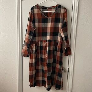 100% Cotton Gingham Dress